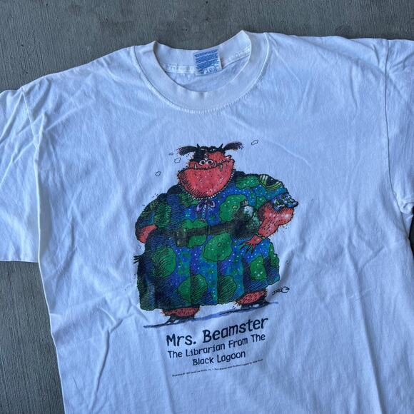 Vintage Librarian From the Black Lagoon Mrs. Beamster graphic t shirt - Picture 2 of 7